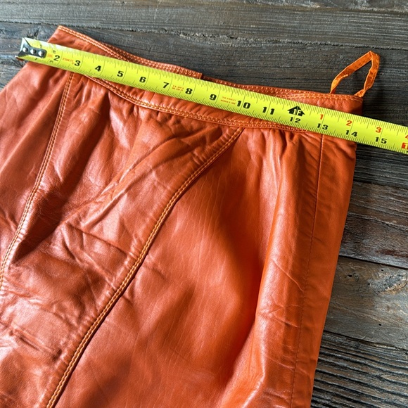 Vintage Sema burnt orange leather suit size 40 - Picture 15 of 16
